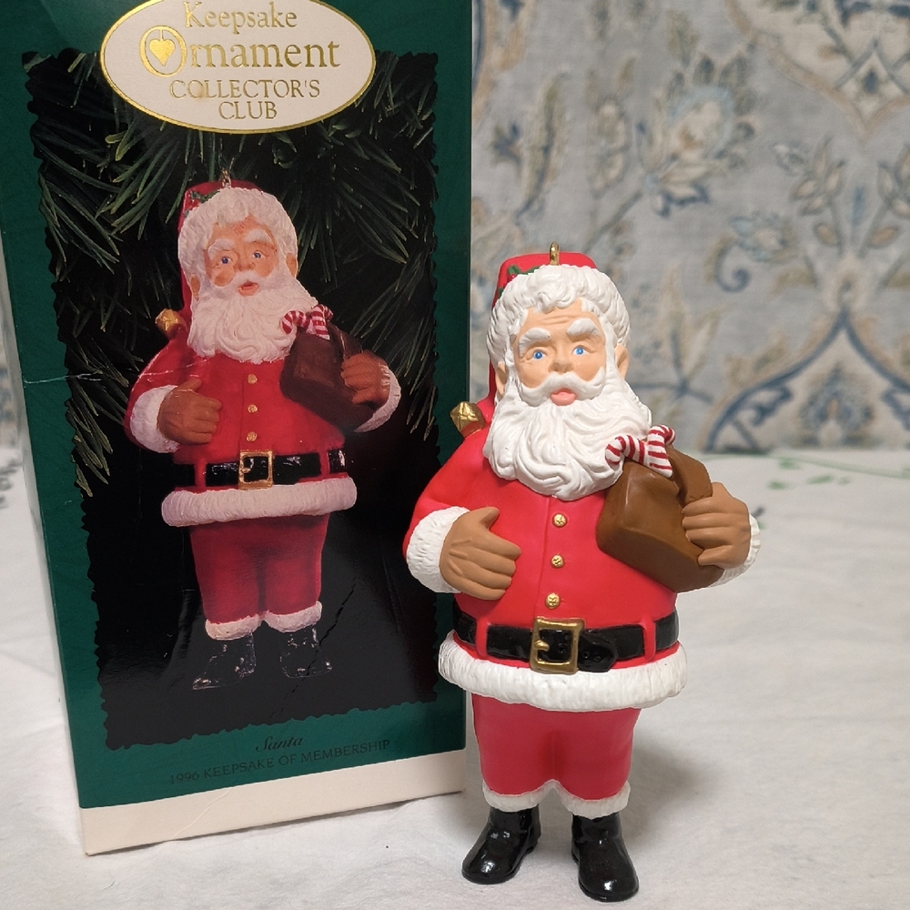 Vintage Hallmark Santa Ornament 1996
